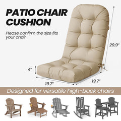 High Back Adirondack Rocking Chair Cushion