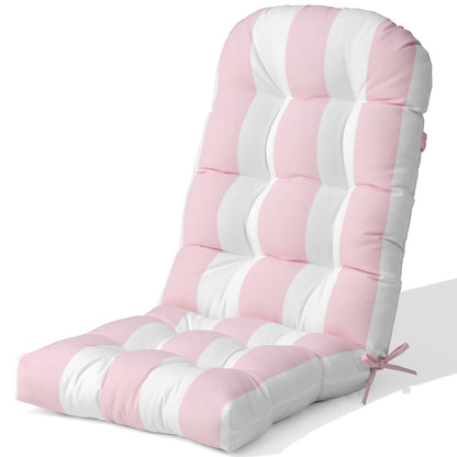 Crestlive Products Adirondack chair deep seat cushion in Pink and White Stripe