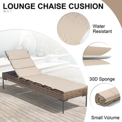 Outdoor Patio Chaise Lounge Cushion