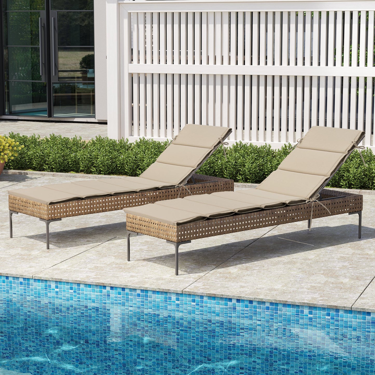 Outdoor Patio Chaise Lounge Chair Cushion Lounger Cushion