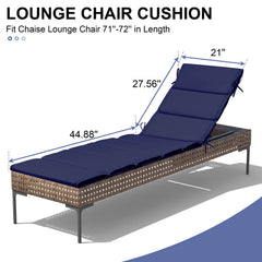 Outdoor Patio Chaise Lounge Cushion