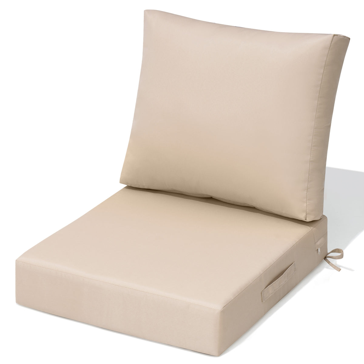 Crestlive Products 24 x 24 in. Outdoor Deep Seat Cushion set in beige