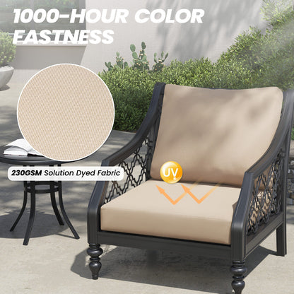 Crestlive Products Outdoor Deep Seat Cushion Removable Cover
