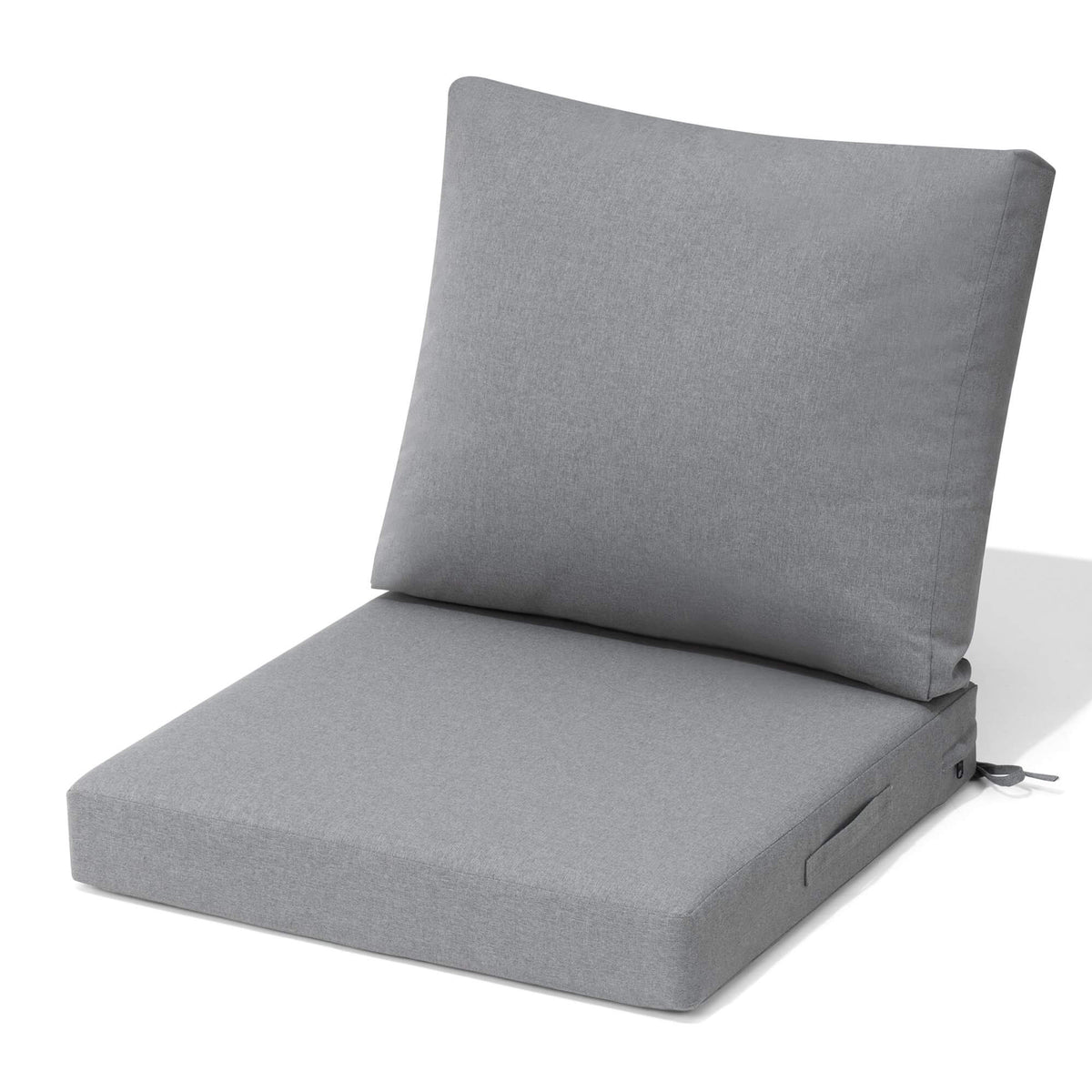 24x24 Outdoor Deep Seat Cushion Set in light gray
