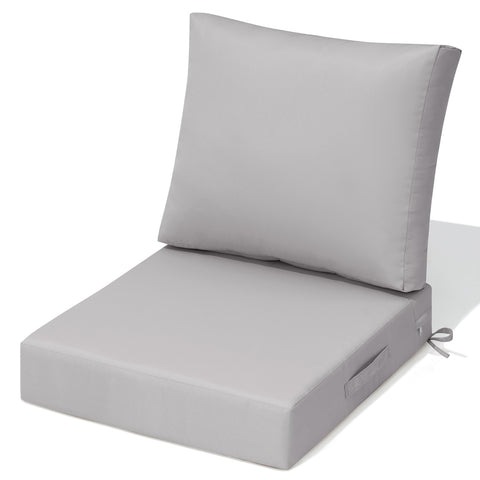 Crestlive Products deep seat and back cushion in Ligth Gray