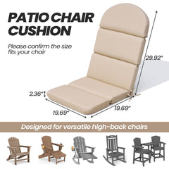 Sunbrella 50 x 20 in. Outdoor Adirondack Chair Cushion