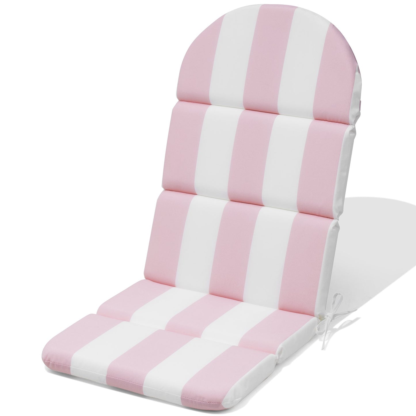 Crestlive Products Adirondack Chair Cushion in Pink and White Stripe