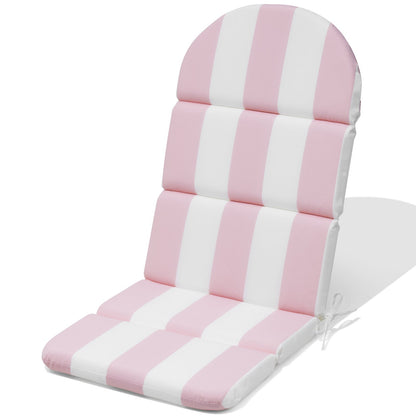Crestlive Products Adirondack Chair Cushion in Pink and White Stripe
