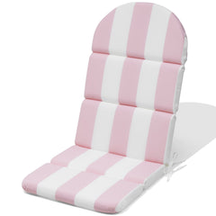 Crestlive Products Adirondack Chair Cushion in Pink and White Stripe