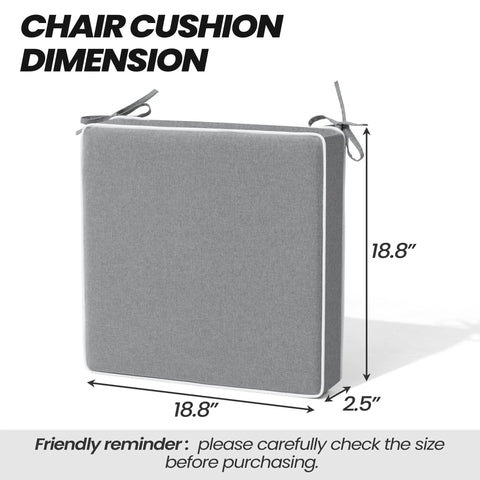Crestlive Products Outdoor Indoor Dining Chairs Cushion Set Seat Pad Chair Cushion