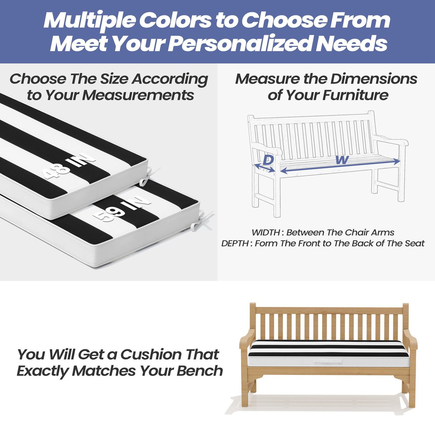 Crestlive Products Outdoor Chaise Lounge Cushions