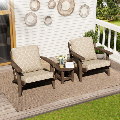 Crestlive Products 24x24 Inch Water-Repellent Deep Seat Outdoor Cushions, Fade-Resistant Replacement for Patio Furniture