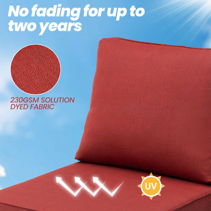 Crestlive Products 24x24 Inch Water-Resistant Deep Seat Outdoor Replacement Cushions