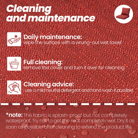 Cleaning and maintenance instructions for Crestlive Products outdoor deep seat cushion set