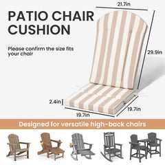 50x20" Outdoor Adirondack Chair Cushion