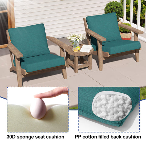 30D sponge seat cushion and PP cotton filled back cushion of Crestlive Products outdoor deep seat cushion set