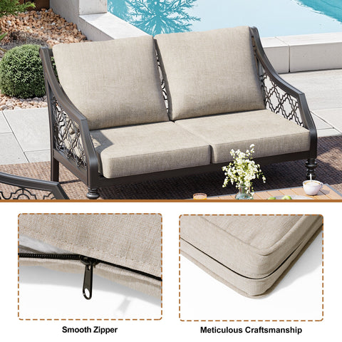 Smooth zipper with meticulous craftsmanship for outdoor cushions