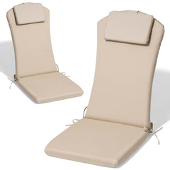 50x20" Outdoor Adirondack Chair Cushion with Built-in Headrest