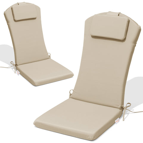 Crestlive Products 50 x 20 in Outdoor Adirondack Chair Cushion with Built-in Headrest