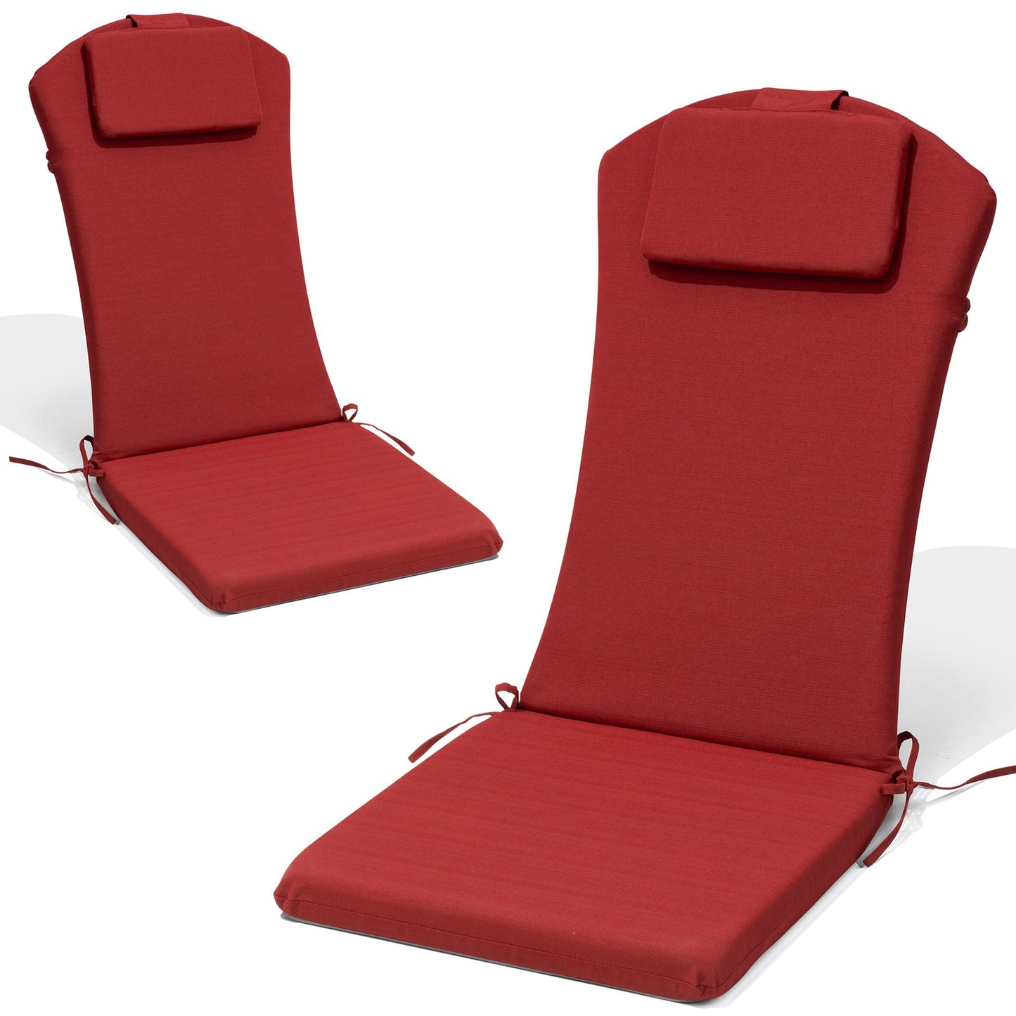 Crestlive Products 50 x 20 in Outdoor Adirondack Chair Cushion with Built-in Headrest