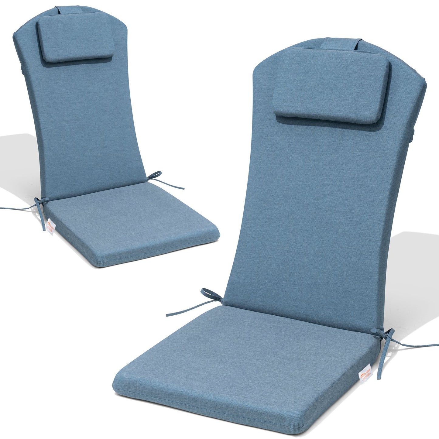 Crestlive Products 50 x 20 in Outdoor Adirondack Chair Cushion with Built-in Headrest