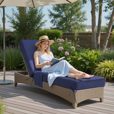 Crestlive Products Sunbrella 80 x 26 in. Outdoor Chaise Lounge Cushion