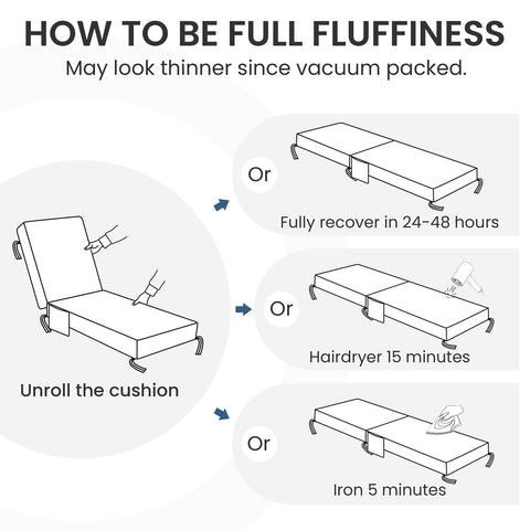 Crestlive Products Sunbrella 80 x 26 in. Outdoor Chaise Lounge Cushion