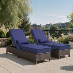 80x26" Sunbrella Outdoor Chaise Lounge Cushion