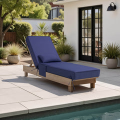 80x26" Sunbrella Outdoor Chaise Lounge Cushion