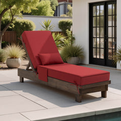 80x26" Sunbrella Outdoor Chaise Lounge Cushion