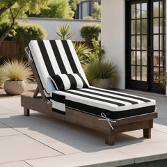 80x26" Sunbrella Outdoor Chaise Lounge Cushion