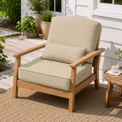 24x24" Outdoor Seat Cushion with Back Pillow