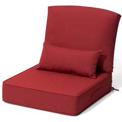 24x24" Outdoor Seat Cushion with Back Pillow