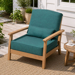 24x24" Outdoor Seat Cushion with Back Pillow