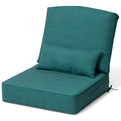 24x24" Outdoor Seat Cushion with Back Pillow