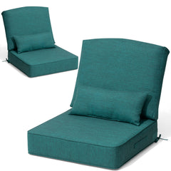 24x24" Outdoor Seat Cushion with Back Pillow