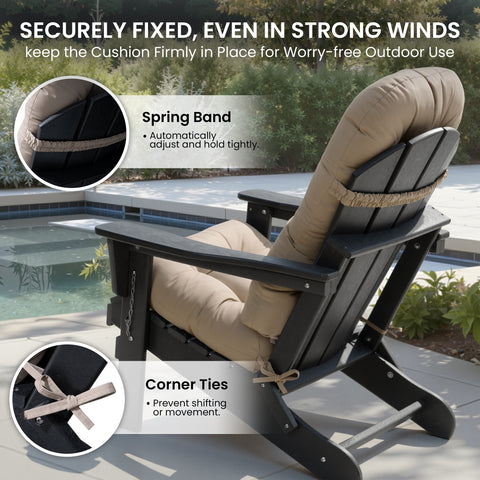 CrestliveProducts 50x20 in. Outdoor Adirondack Chair Cushion