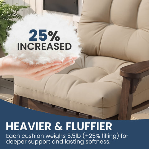 CrestliveProducts 50x20 in. Outdoor Adirondack Chair Cushion