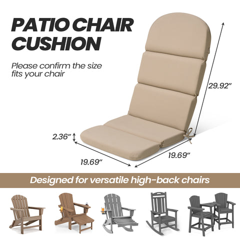 Crestlive Products 50 x 20 in. Outdoor Adirondack Chairs Cushion