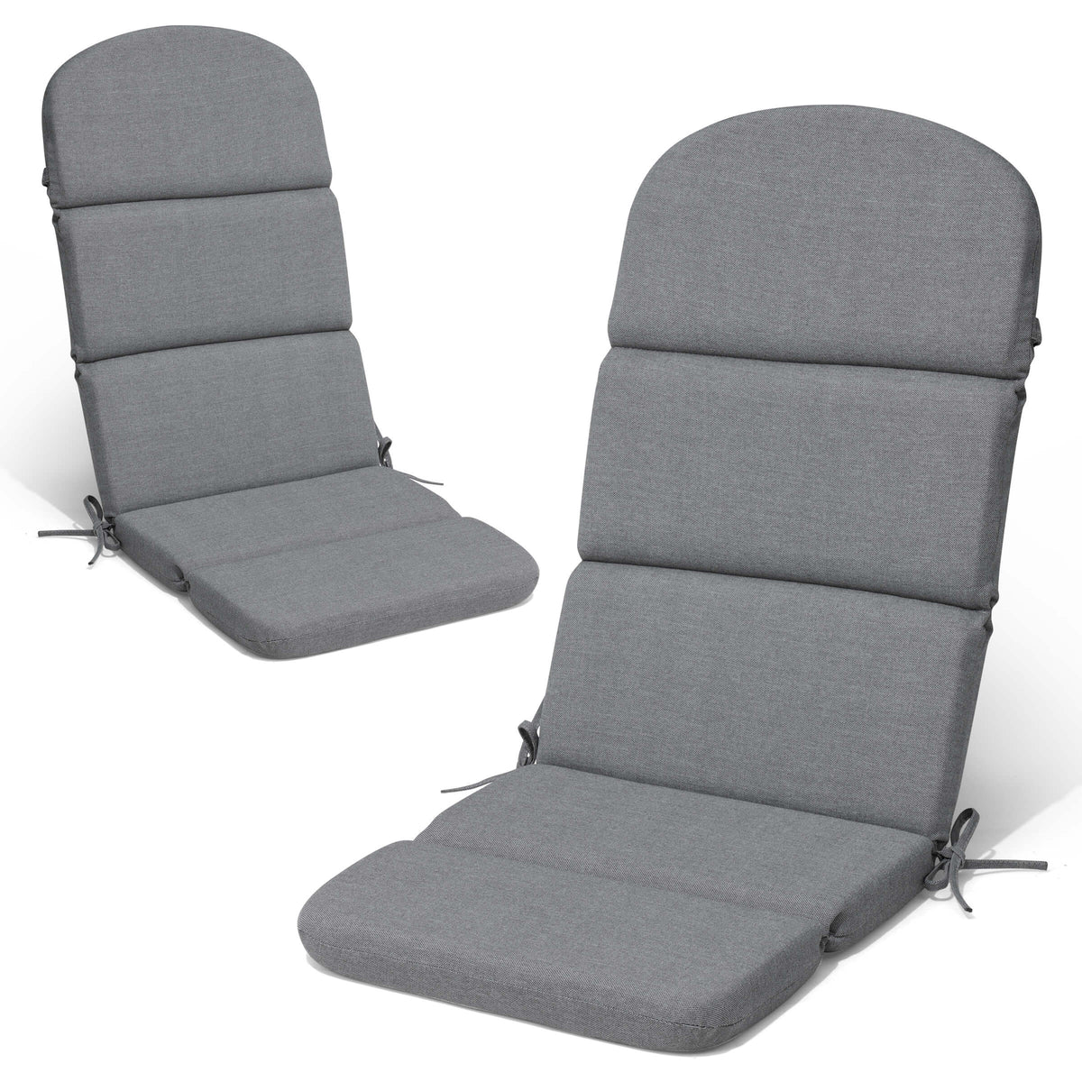 50x20 Outdoor Adirondack Chair Cushion set of 2 in light gray