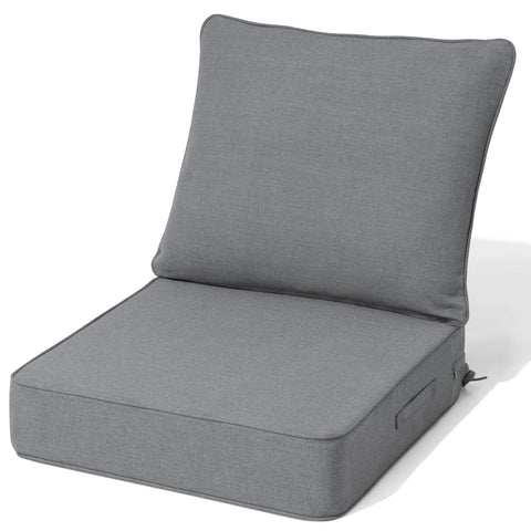 Crestlive Products 24 x 24 in. Outdoor Patio Deep Seat Cushion Set Chair Cushion with Sunbrella Fabric