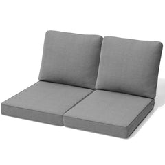 Crestlive Products 4.5" Outdoor Chair Cushion Set of 2, 24.4 x 27.6, Water-Resistant and Fade-Resistant, Deep Seat Patio Cushion
