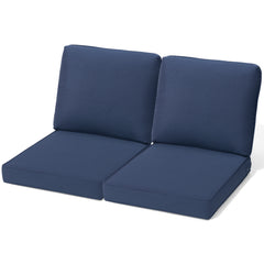 Crestlive Products 4.5" Outdoor Chair Cushion Set of 2, 24.4 x 27.6, Water-Resistant and Fade-Resistant, Deep Seat Patio Cushion