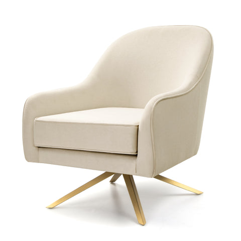 Crestlive Products Bathford Faux Leather Swivel Accent Chair