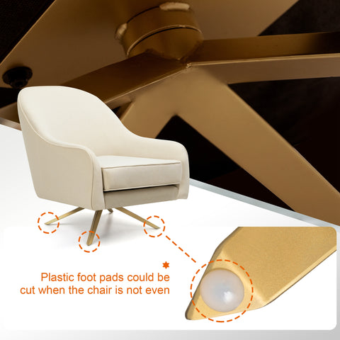 Crestlive Products Bathford Faux Leather Swivel Accent Chair