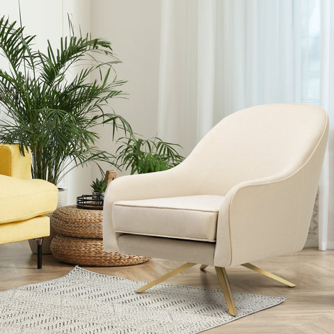 Crestlive Products Bathford Faux Leather Swivel Accent Chair