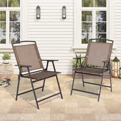 Folding Patio Dining Chair Set of 2