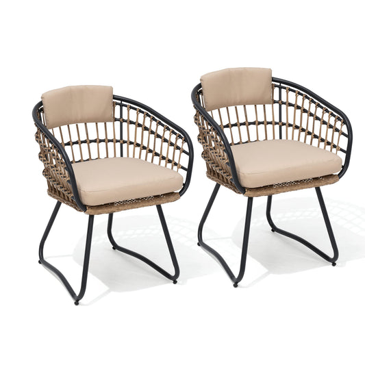 Crestlive Products PE Rattan Outdoor Chair Set with Cushions