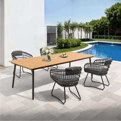 PE Rattan Outdoor Chair Set with Cushions