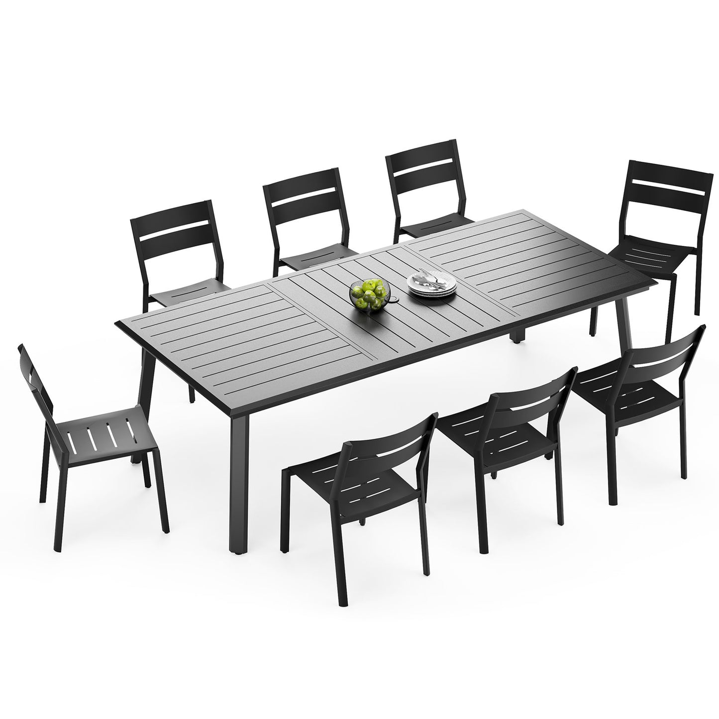 Crestlive Products Outdoor Dining Set with Umbrella Hole